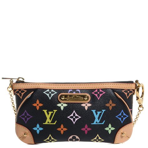 LOUIS VUITTON Monogram Multicolor Pochette Milla .